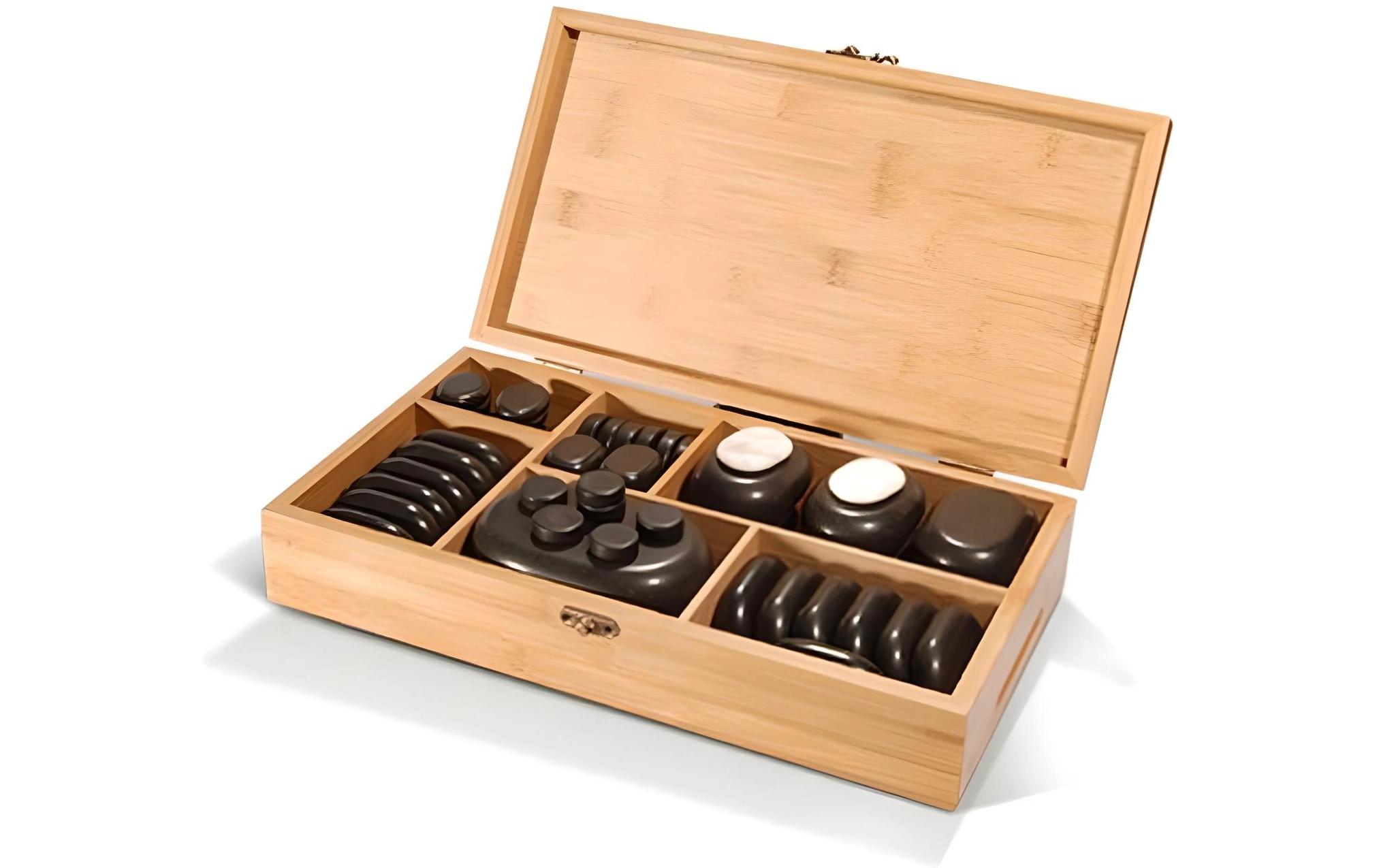 Hot Stone Massage Hot Stones 50 Stück<br>Hot Stone Set bestehend aus 50 Steinen
