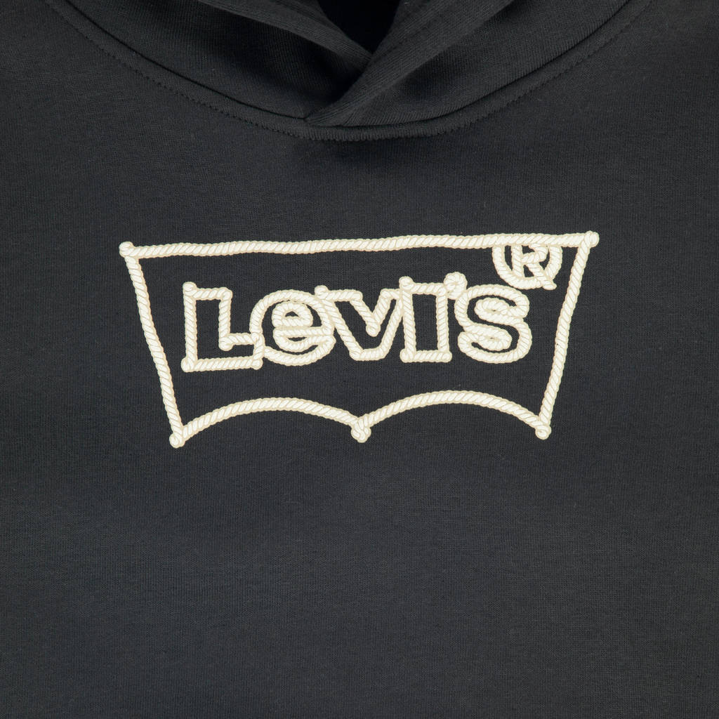 Levi's hoodie ROPE BATWING met logo zwart