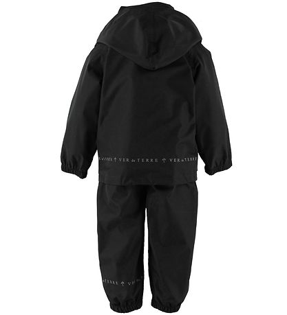 Ver de Terre Regenkleidung m. Träger - PE - Schwarz