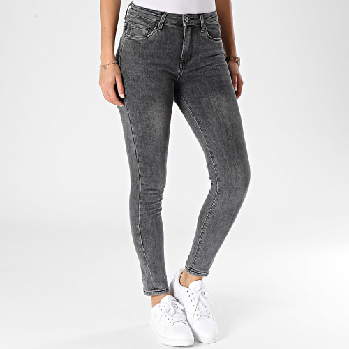 Jean Slim Femme Gris Anthracite