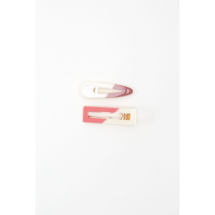 Veritas-Set 2 haarspelden bicolour 6x2cm