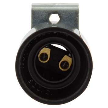 Handson lampfitting E14 haakse beugel zwart