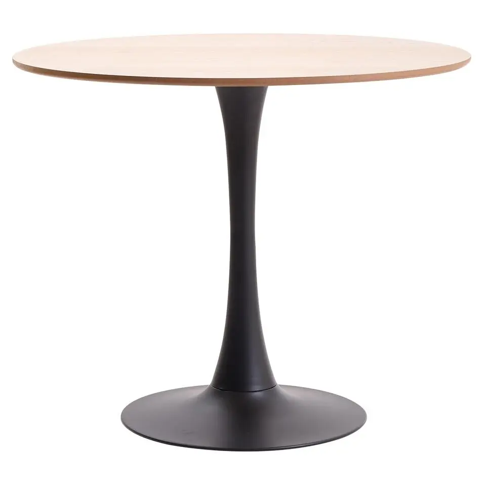 Eettafel 4 Personen Ronde Houten Basis Metaal
