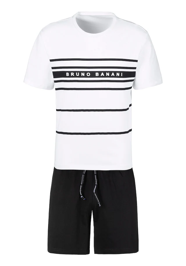 Bruno Banani Pyjama 1 Stück, 2 Stk. tlg., Schlafanzug mit Logodruck