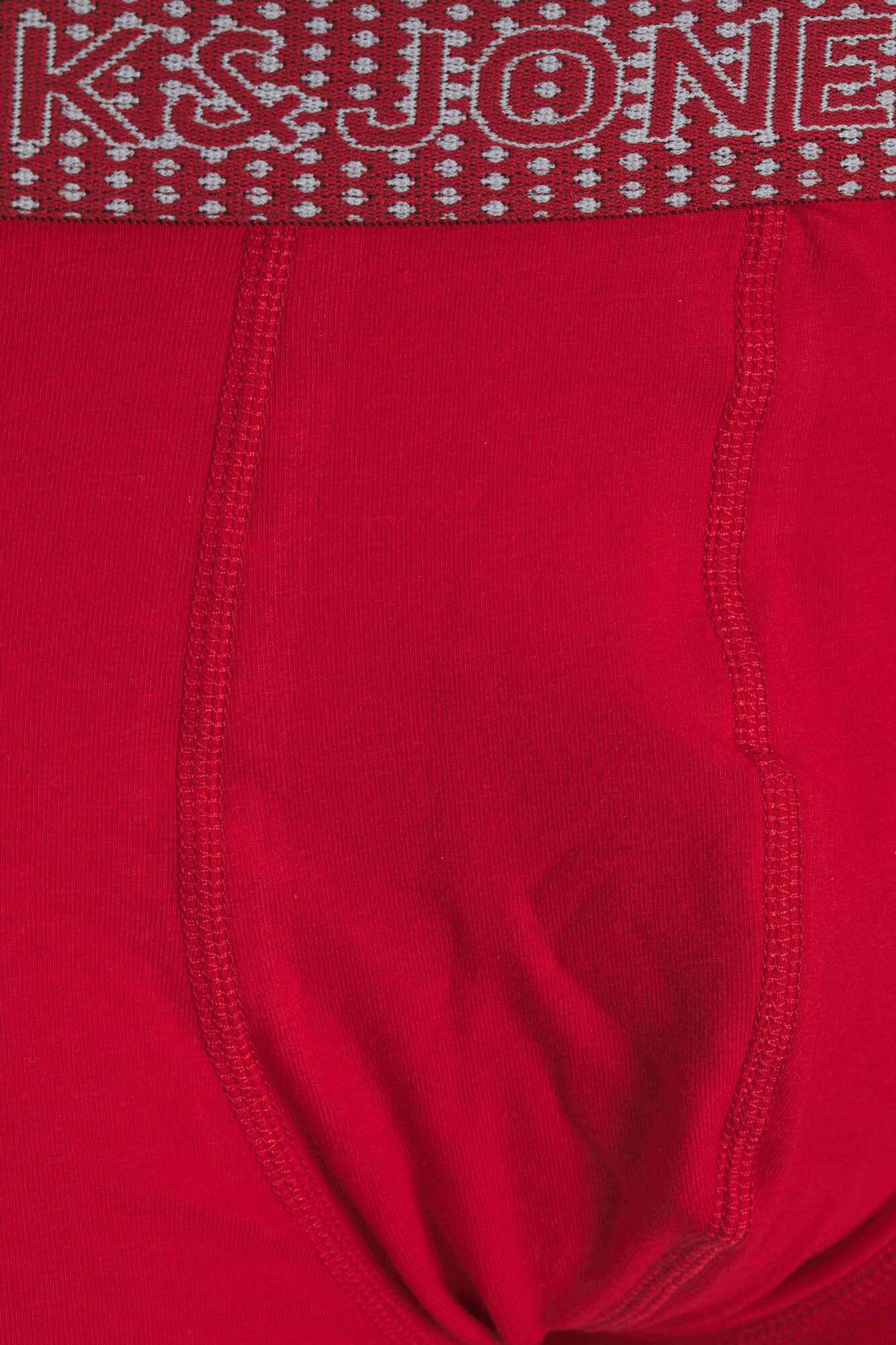 Conjunto de 3 cuecas boxer de algodão combinando.