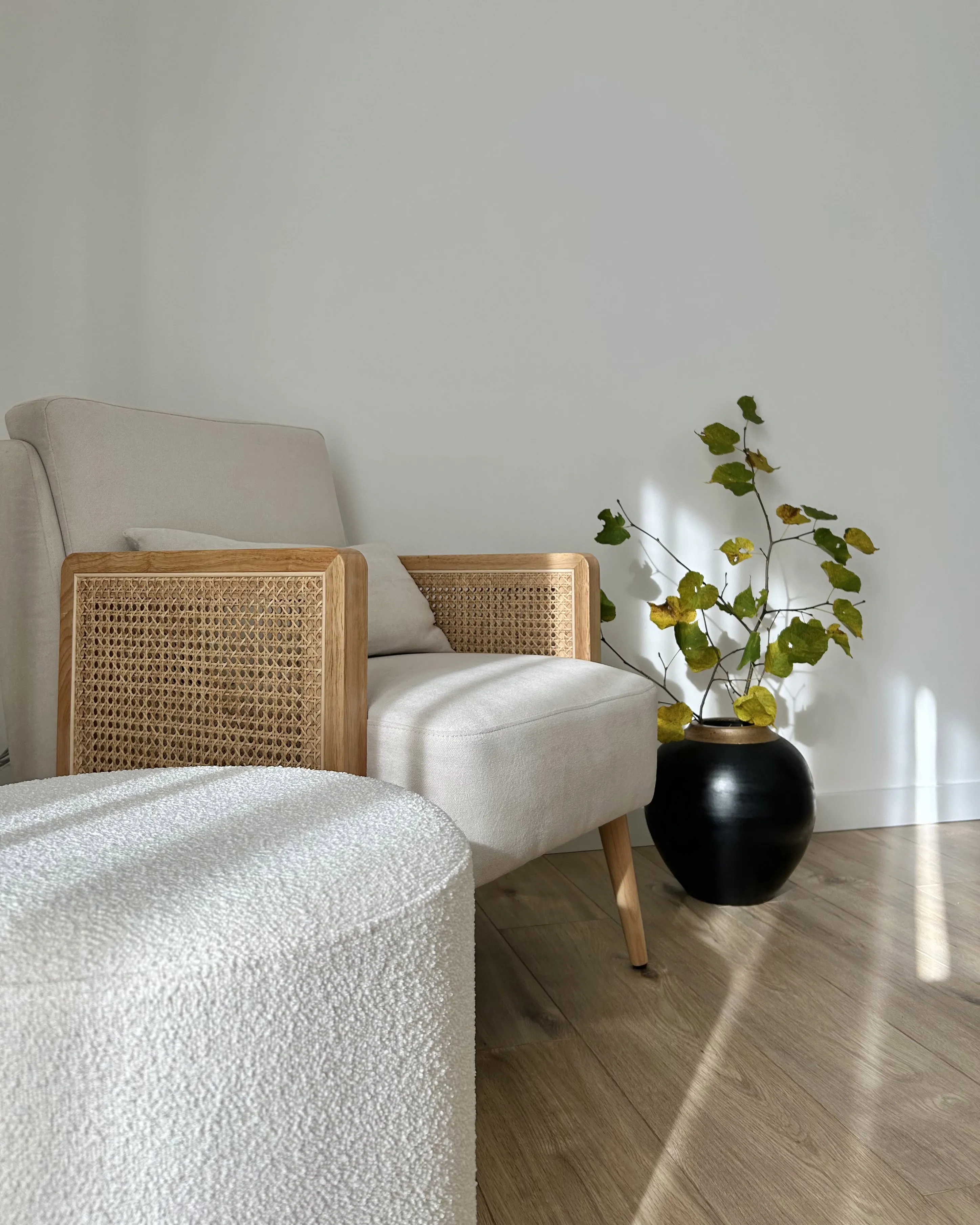 Fauteuil ORUM Stof Lichtbeige