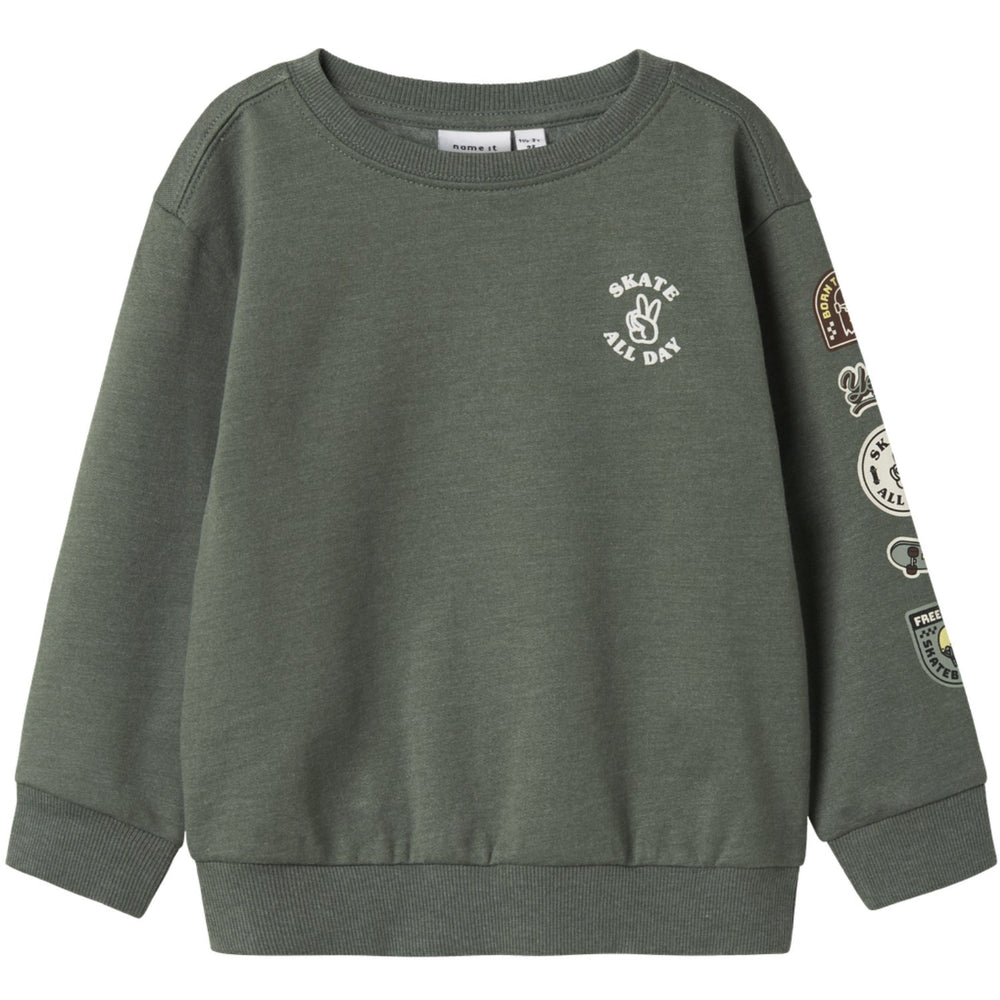 Køb Name It Laurel Wreath Nmmolaf Ls Nreg Swe Bru Pb