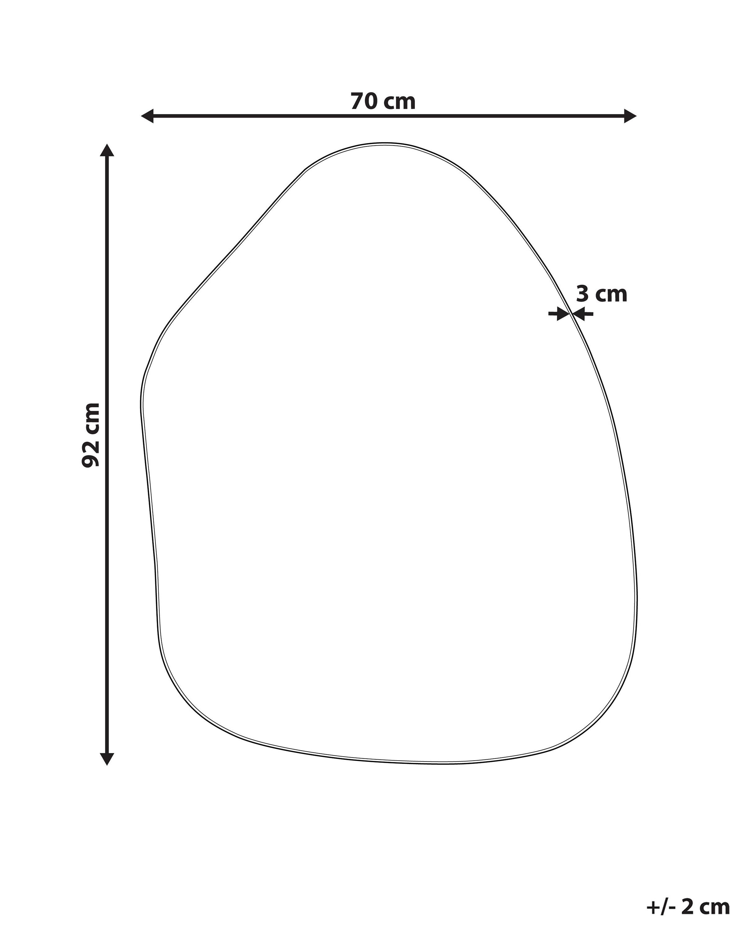 Wandspiegel PUTEAUX 70 cm 92 cm Metaal Goud