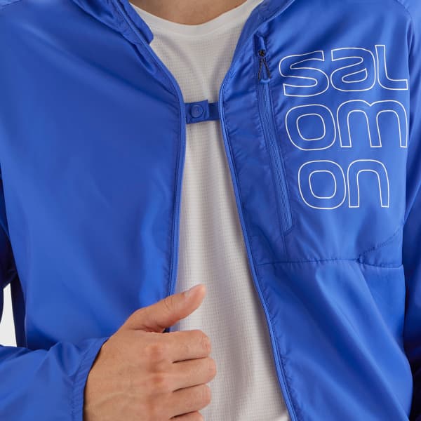 Veste trail SALOMON BONATTI CROSS FZ HOODIE M NAUTICAL BLUE