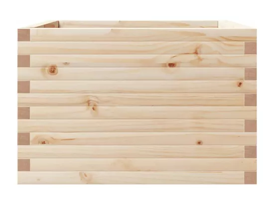 Jardinière bac lit surélevé bois marron 70 x 70 x 46 cm 02_0037818