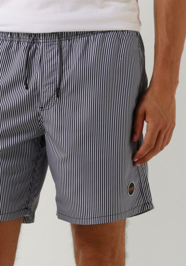 SHIWI donkerblauwe shiwi  men swimshort skinny stripe