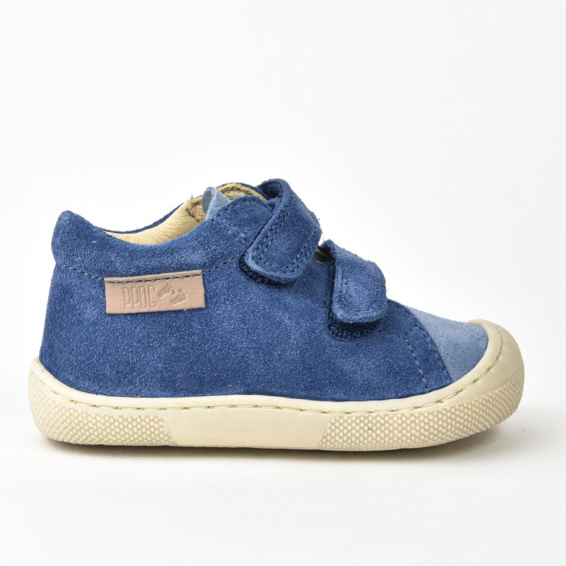 Naturino Naturino Barefoot Amur Velcros Suede Celeste Azure