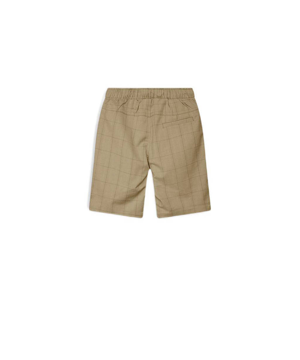Bellaire geruite regular fit short bruin