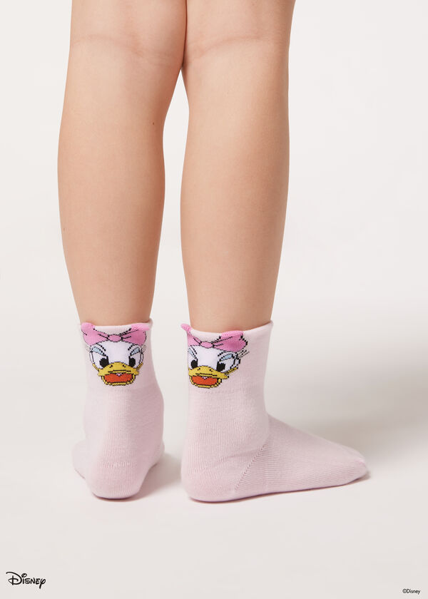 Meias curtas estampadas infantis