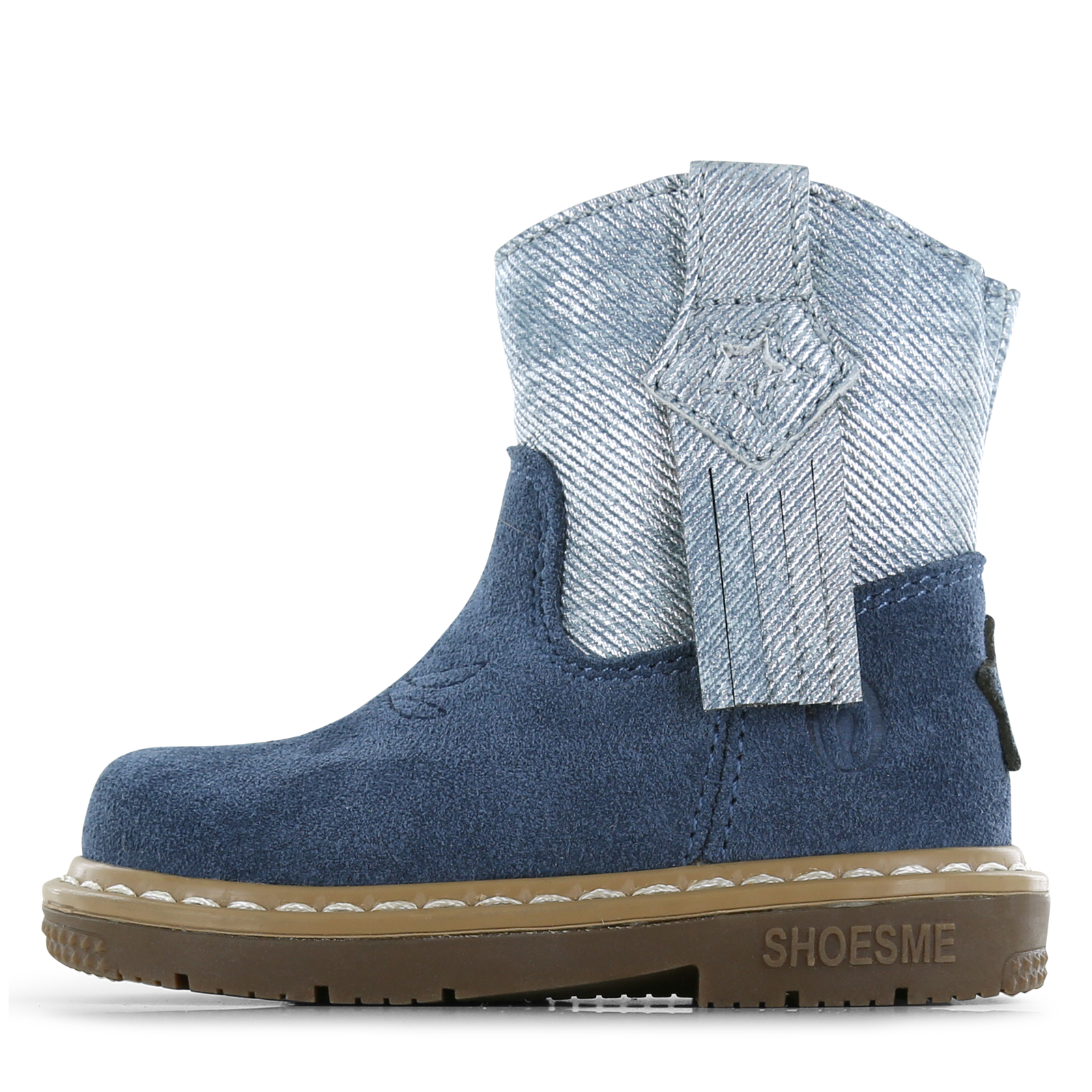 Shoesme blauer Stiefel mit Fransen