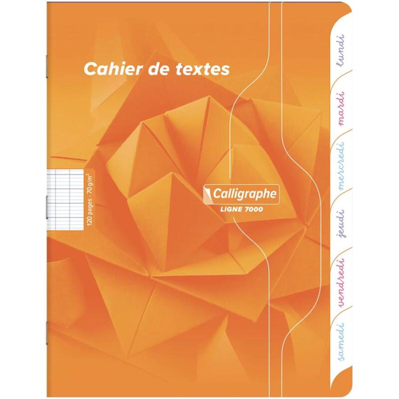 Textes piqué 7000 17x22 cm 120 pages grands carreaux 70 g - Assortis