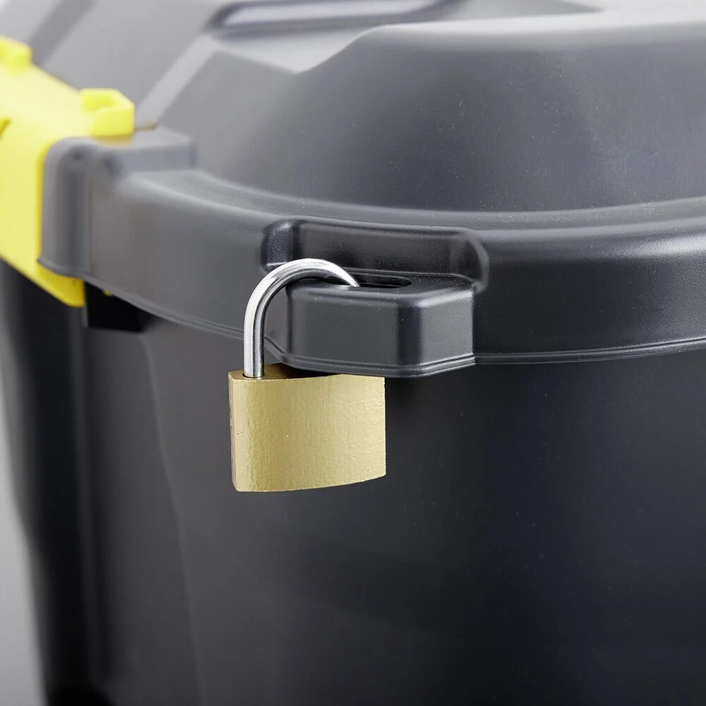 Box de rangement brico noir 110L