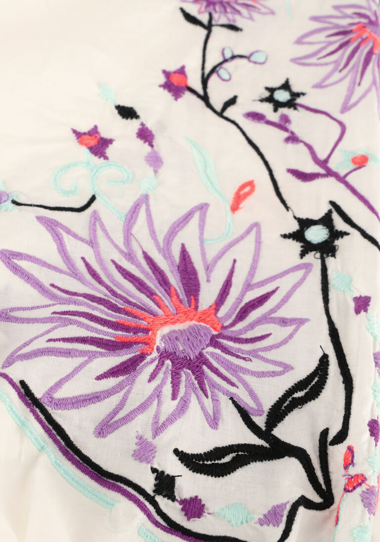 POM AMSTERDAM zand pom amsterdam blouse embroidery purple blouse