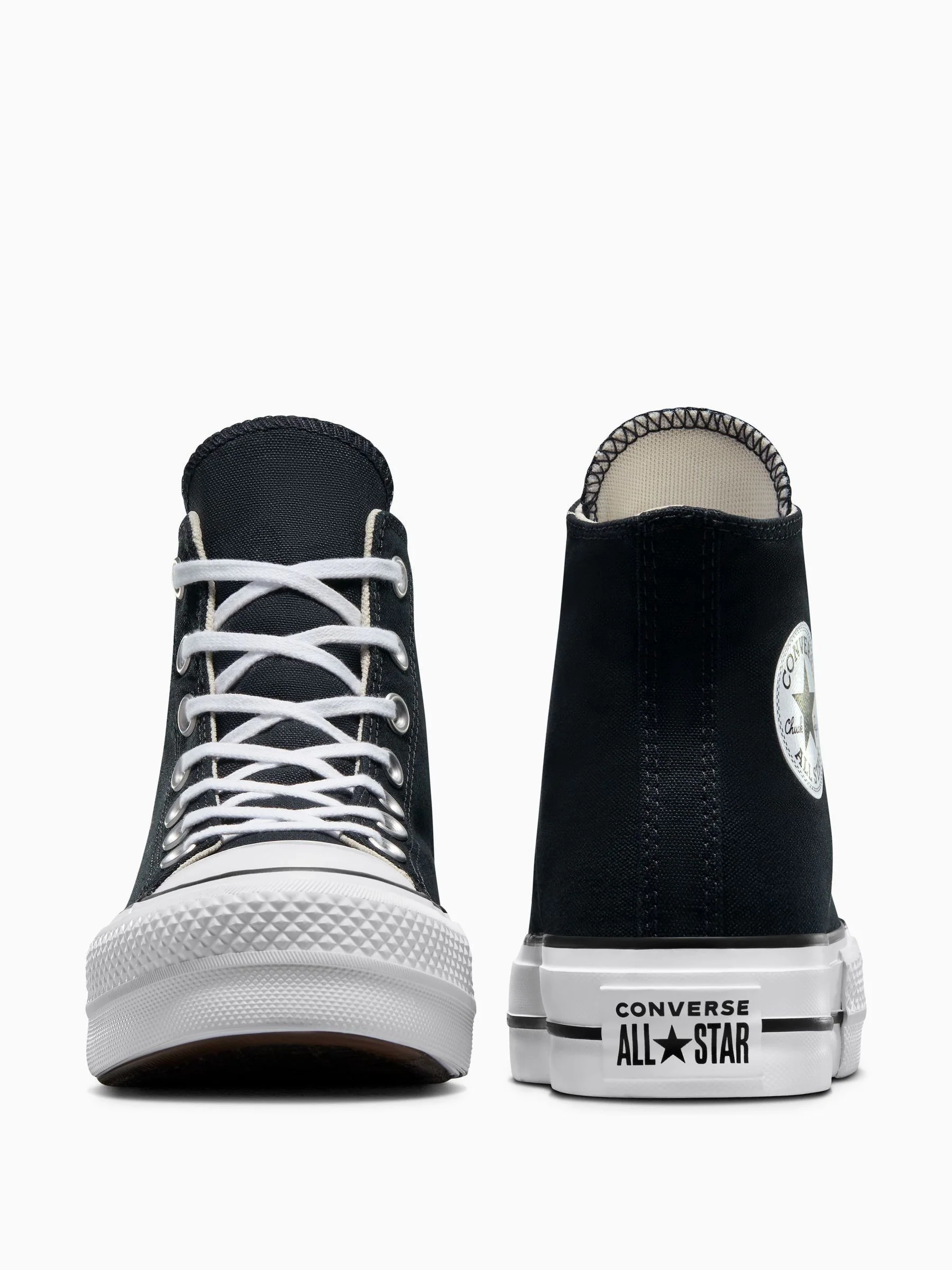 Zwart - Converse Lift - Bleke hoge sneakers met plateauzool