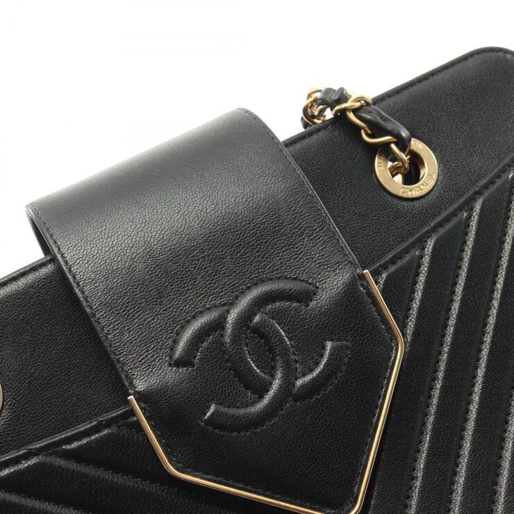Chanel Vintage Chanel Shoulder Bag Black