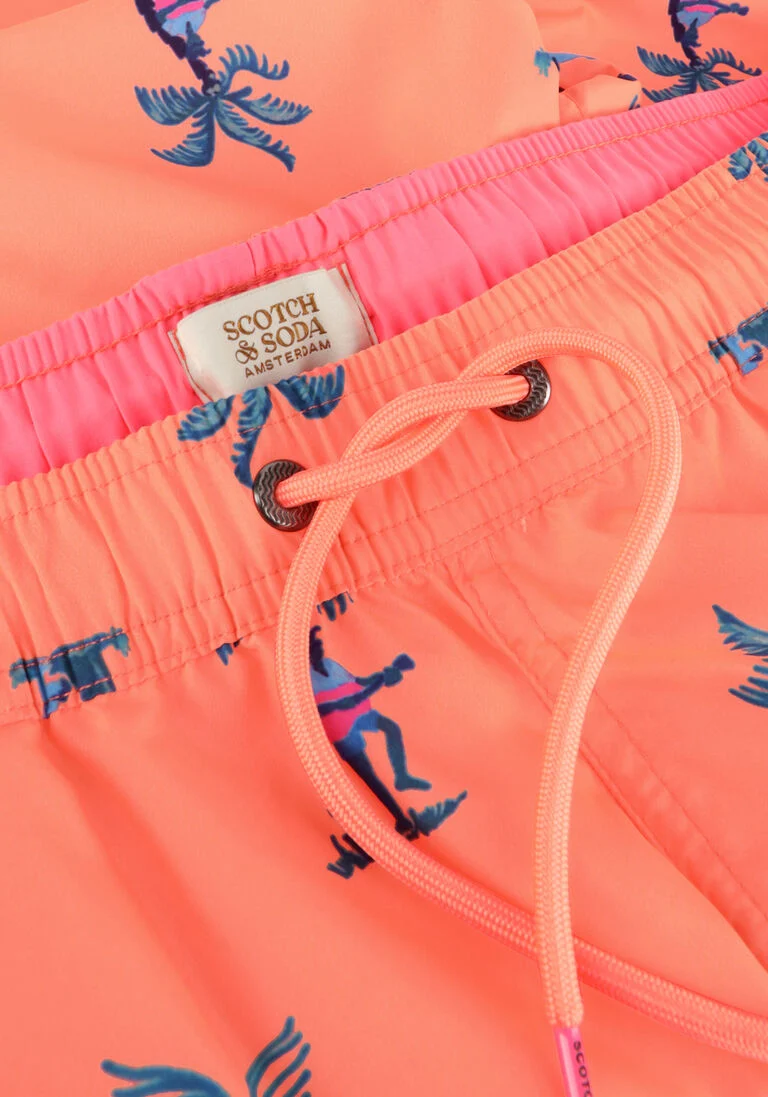 SCOTCH & SODA roze scotch & soda  mid length - printed swimshort