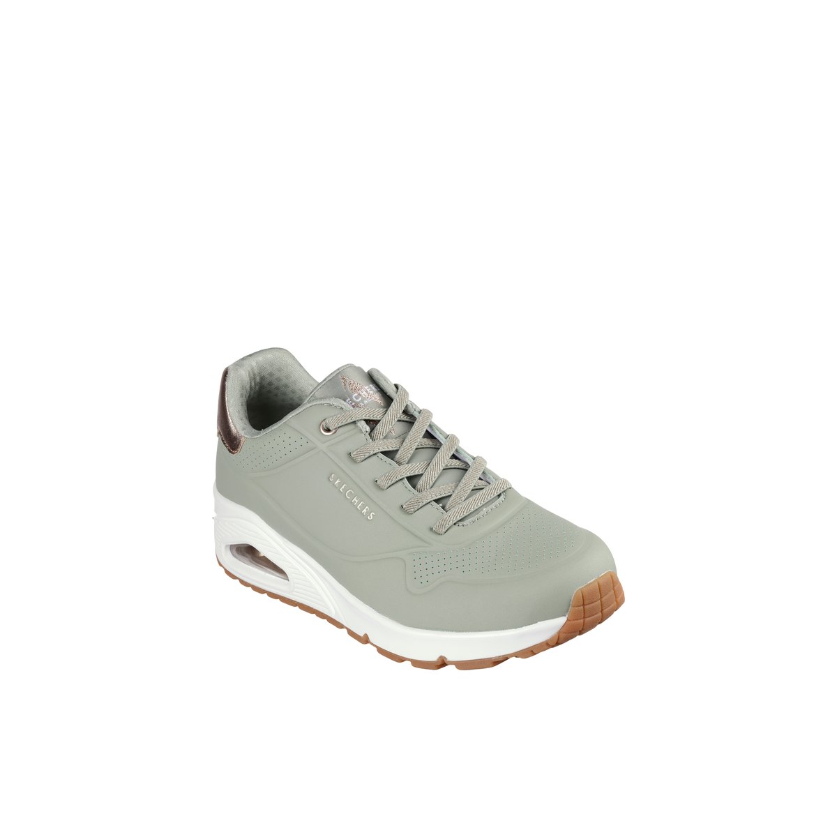 2X les points-Uno_shim-l-Baskets - Talon plat - Autre Vert