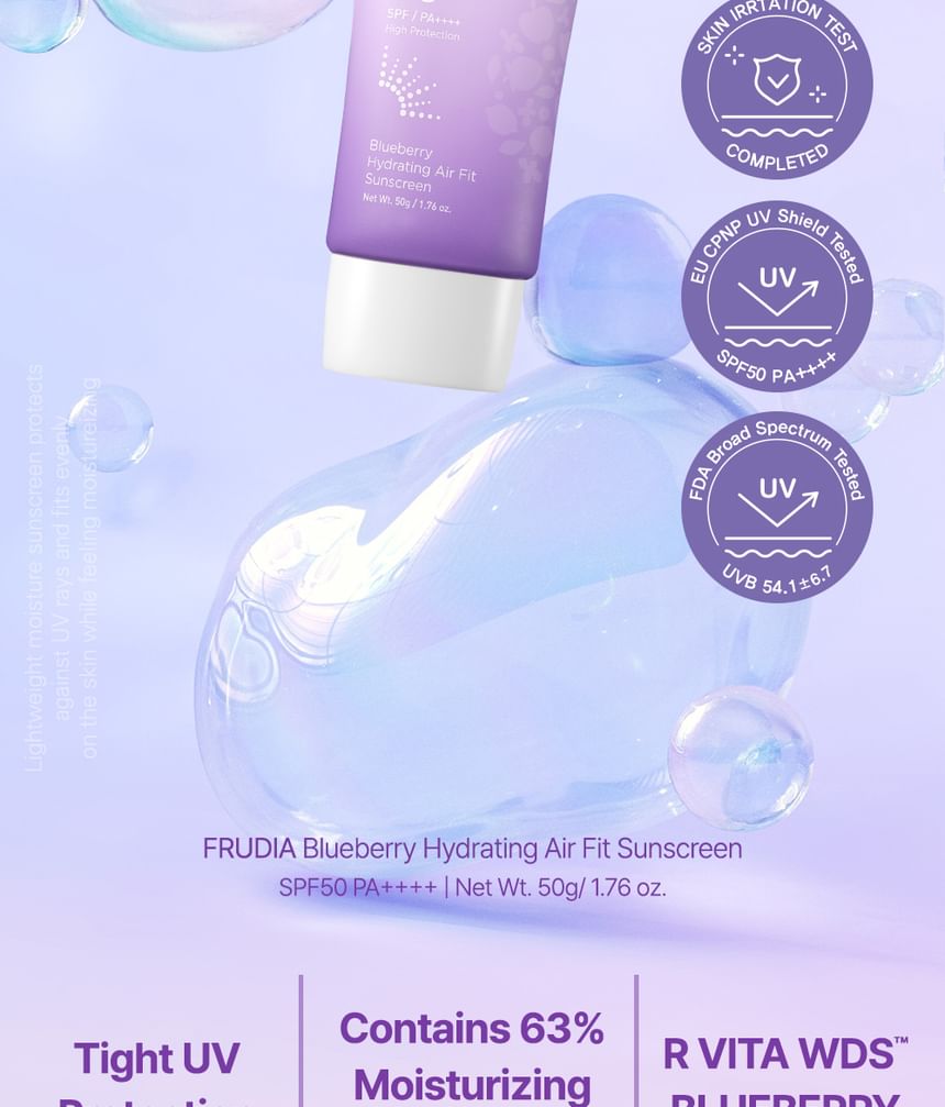 FRUDIA - Hydraterende Air Fit Zonnebrandcrème met bosbessen