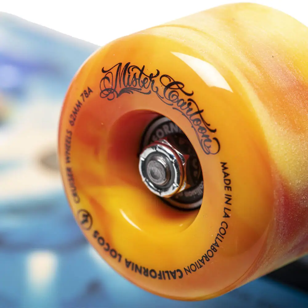 California Locos X Mister Cartoon Swirl Ink 78A Longboard Hjul - Longboards