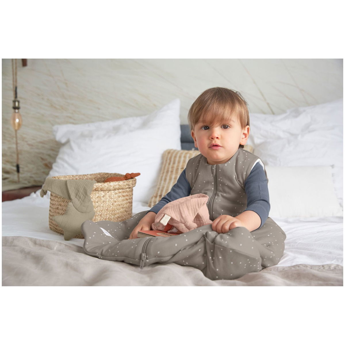 LässigLässig   Baby Ganzjahresschlafsack sprinkle taupe 50/56