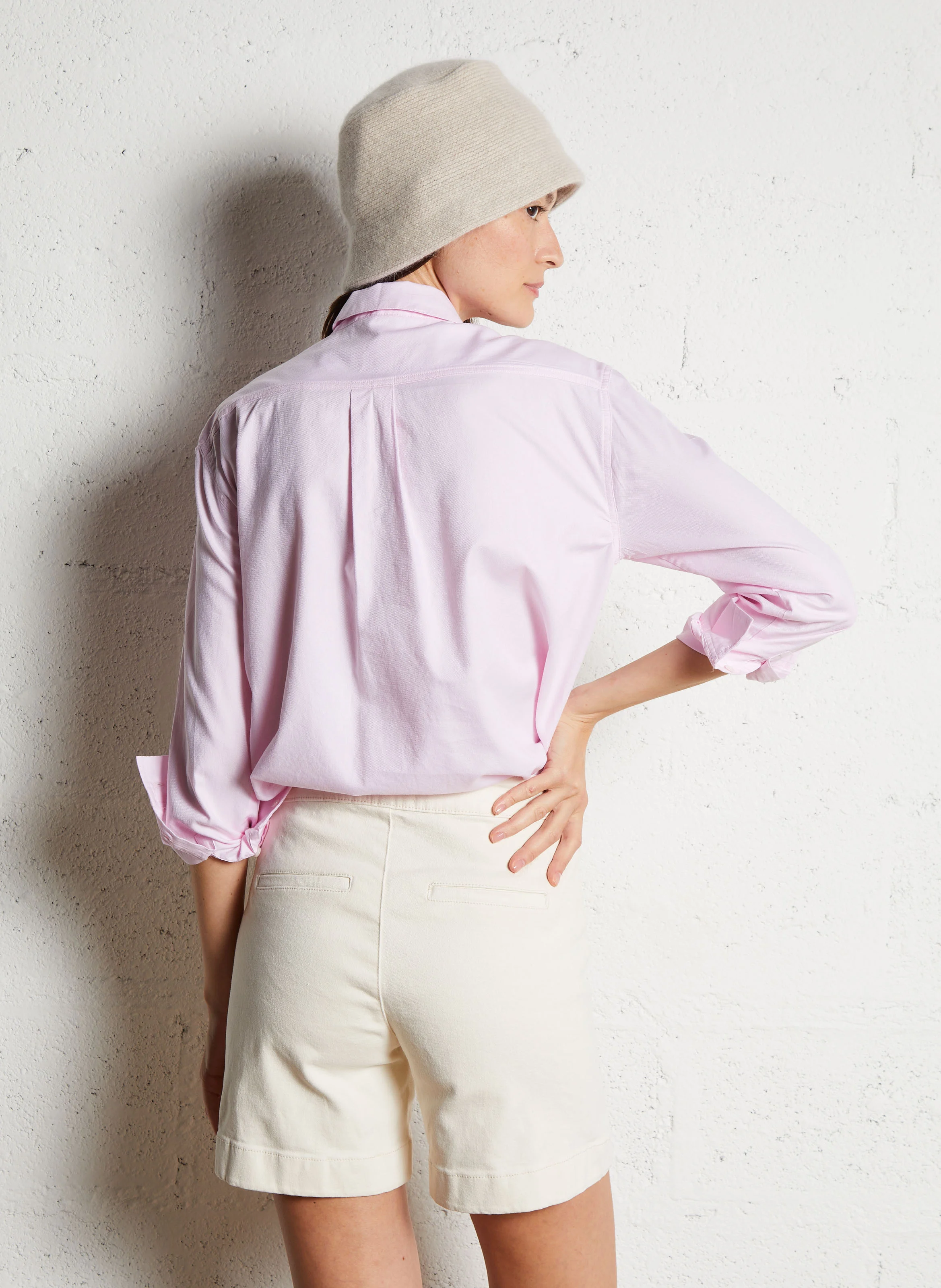 THOMAS - Chemise col classique en coton| Rose