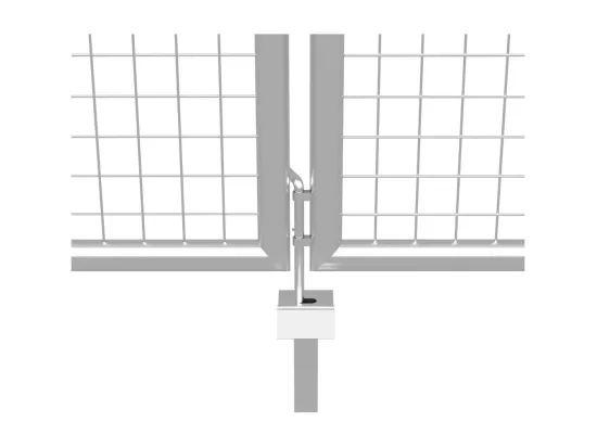 Porte de jardin Acier galvanisé 415x225 cm Argenté