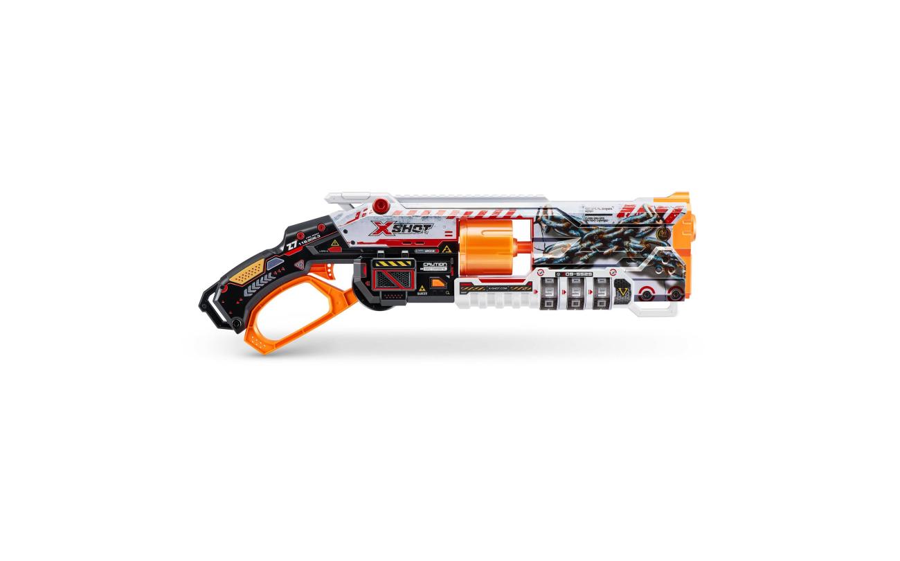 X-shot Skins Lock Blaster met 16 darts