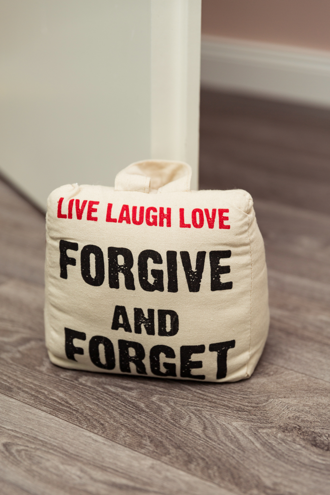 Türstopper LIVE LAUGH LOVE - beige