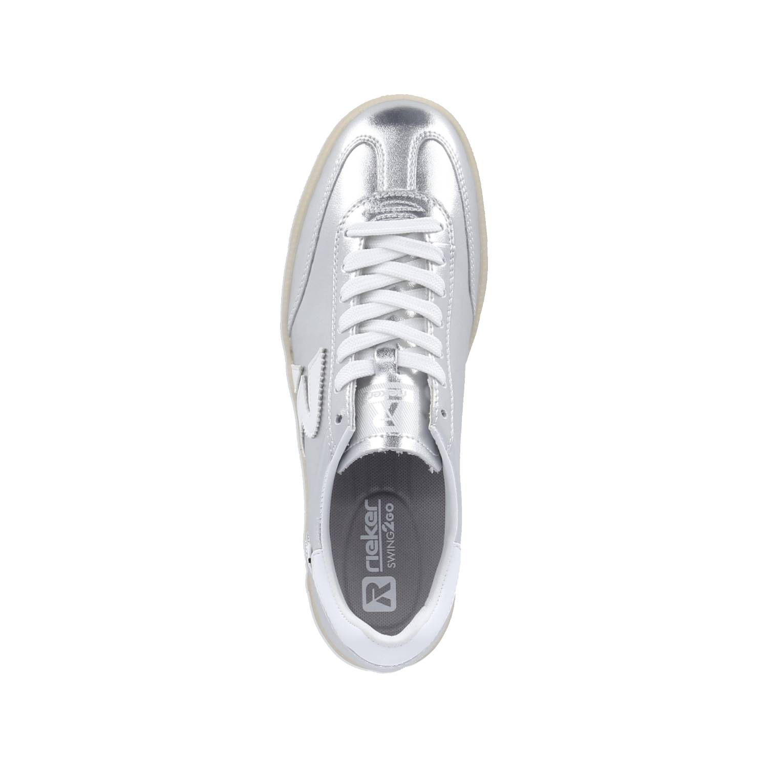 Rieker Low Sneaker - silber/platin