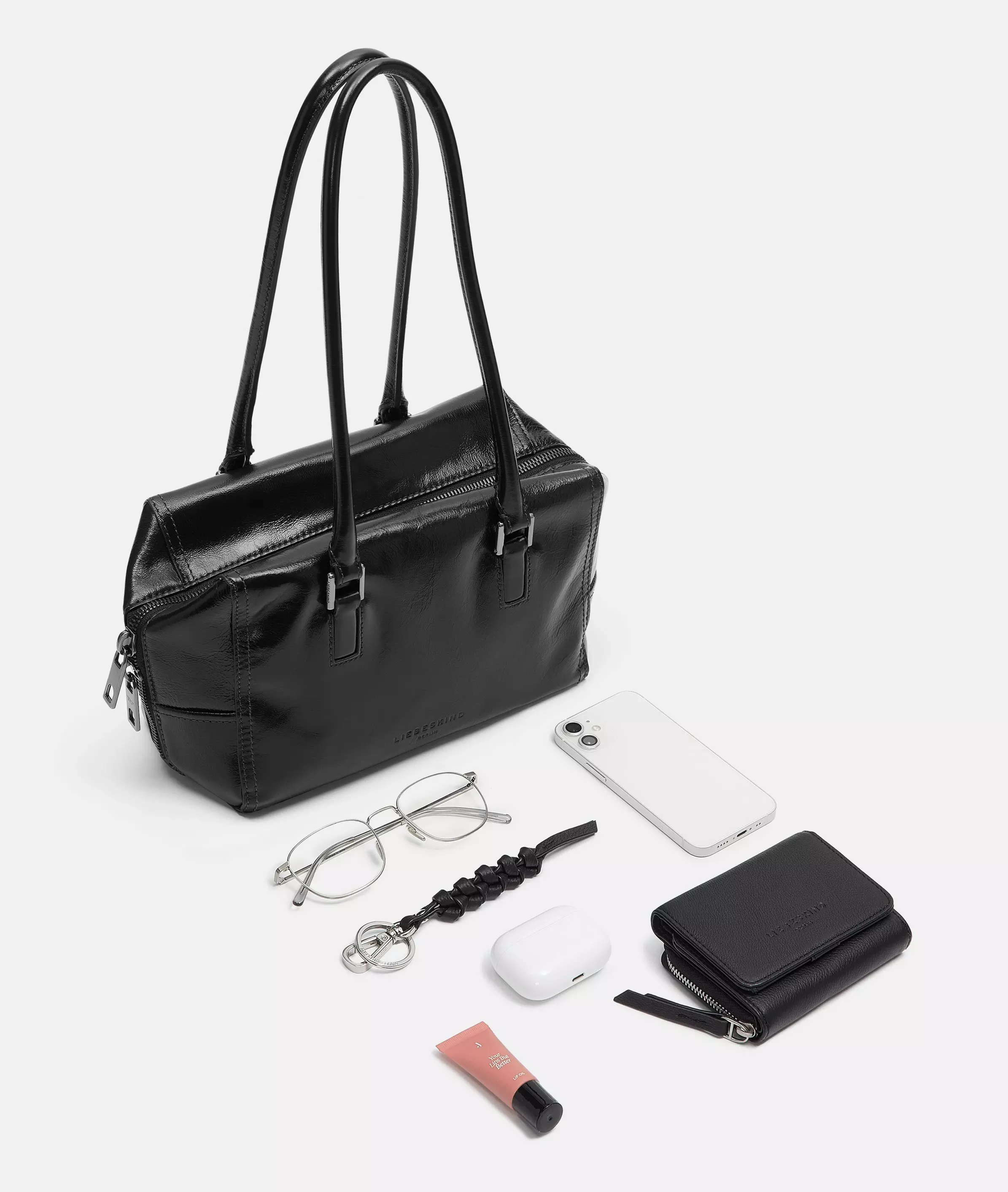 Archive Kayla Satchel S Handy shoulder bag with glossy finish