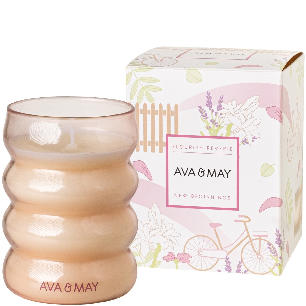 Bougie parfumée - Rêverie florale - Gardénia & vanille - 250 g