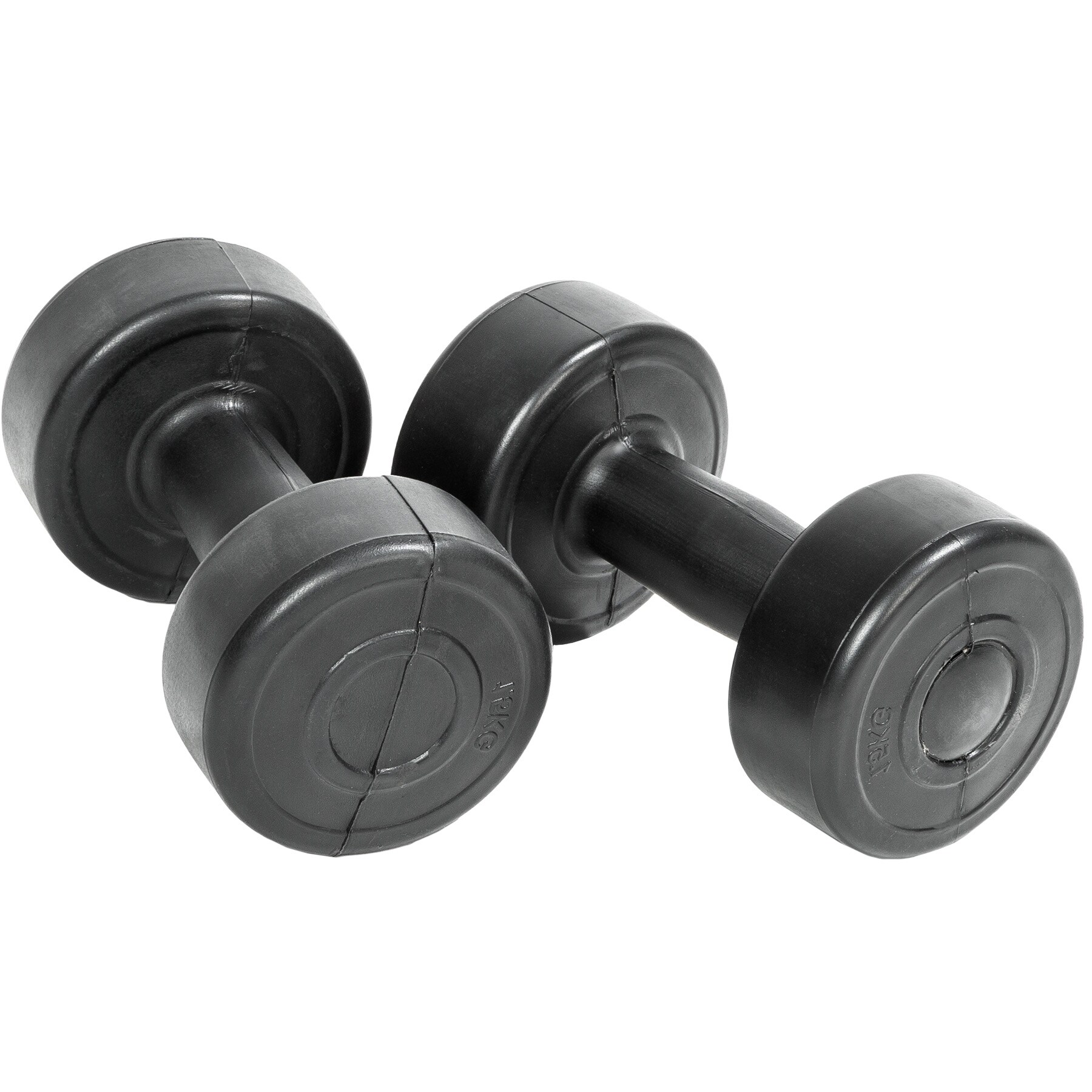 tectake® Sit-up Bank, 6-fach verstellbar, klappbar, rutschfeste Fußenden, inklusive 2 Hanteln und elastische Seile