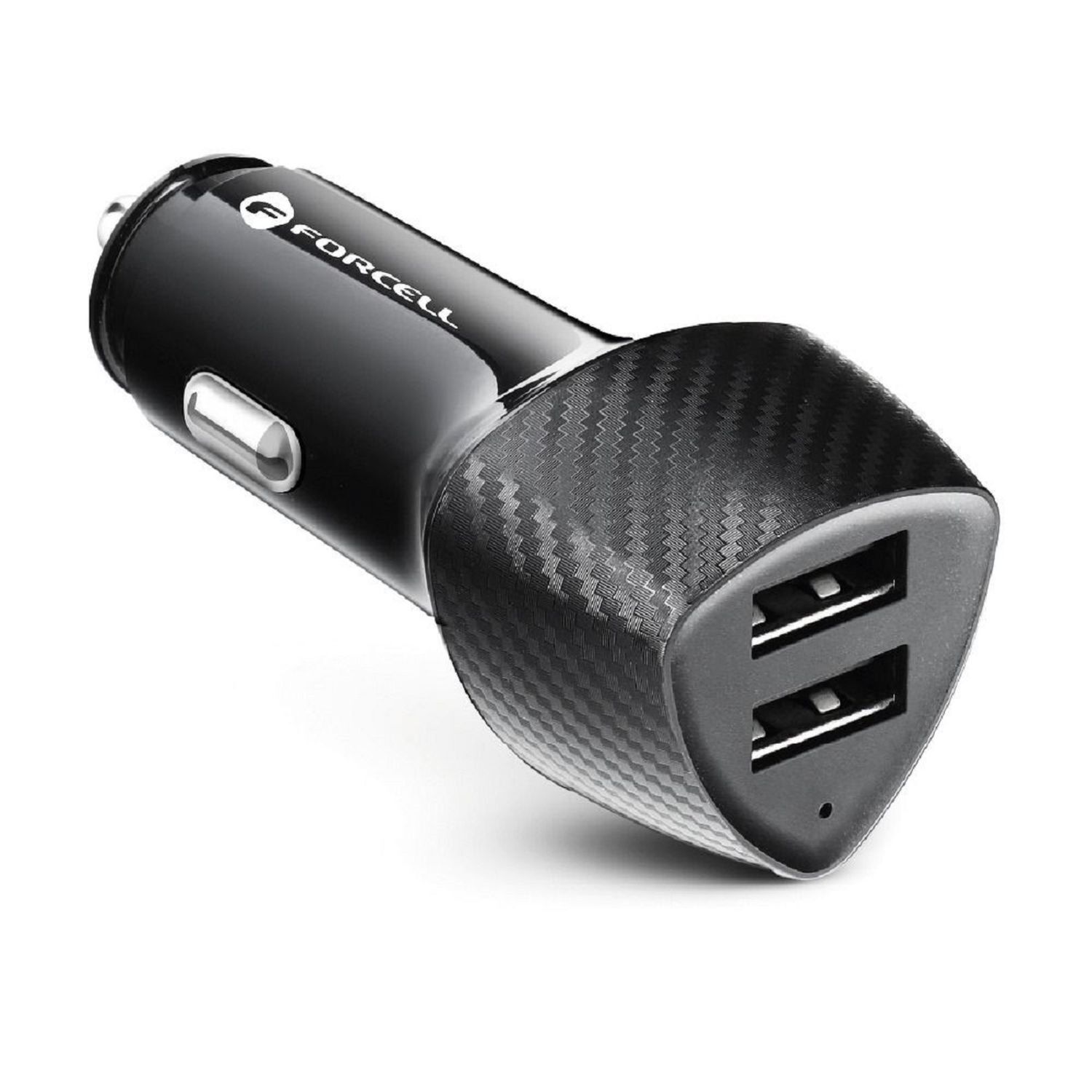 KFZ-Ladegerät Autoladegerät CARBON 2xUSB 17W CC50-2A 17W