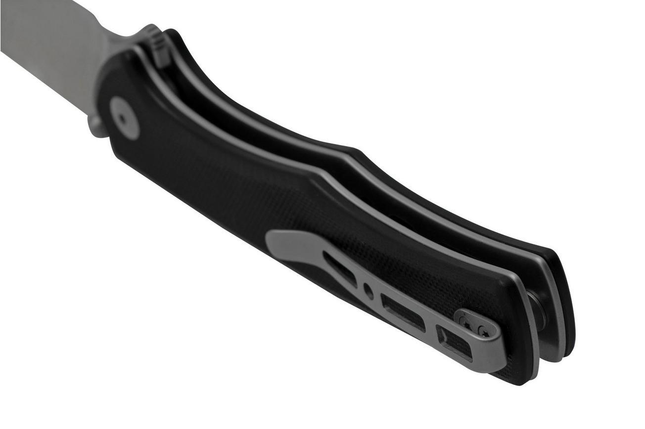 SENCUT Crowley S21012-4 Satin, Black G10, zakmes