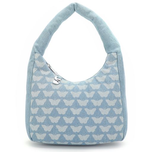 Silfen Sofia Skuldertaske, Blue Butterfly Denim