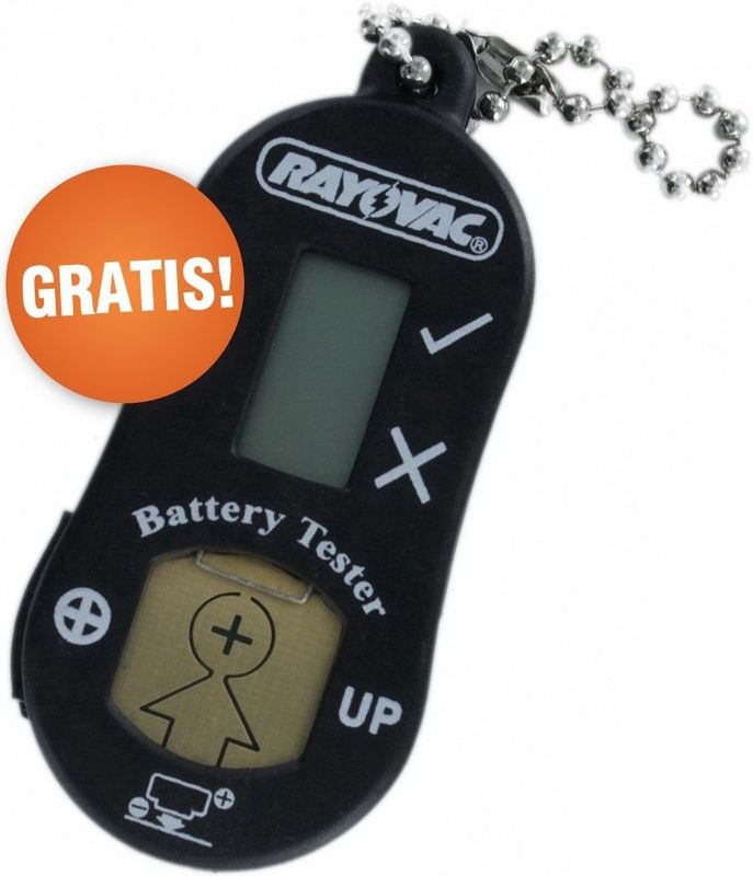 Voordeelpak Rayovac gehoorapparaat batterijen - Type 675 (blauw) - 30 x 6 stuks + gratis batterijtester