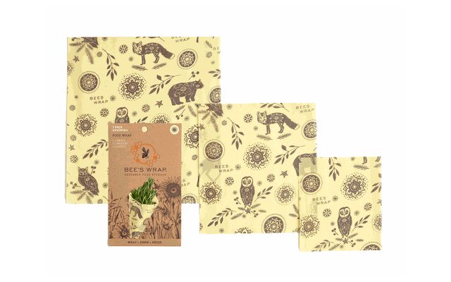 Bees Wrap Bienenwachstuch 3er-Pack gemischt
