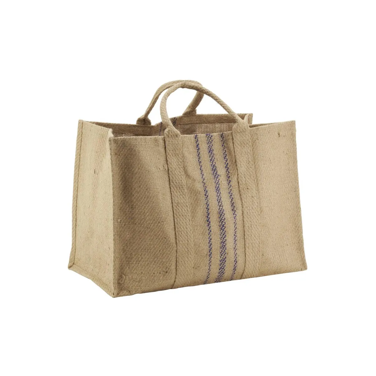 Aubry Gaspard Sac à bûches Jute Rayé