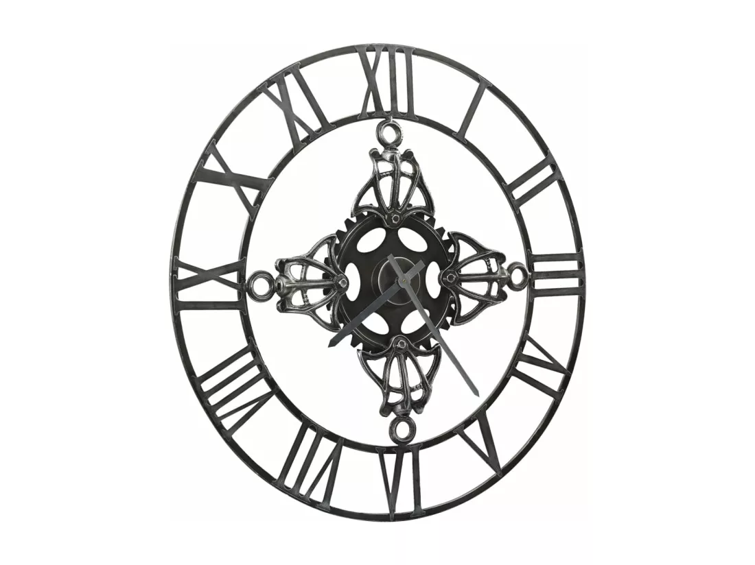 Horloge murale Argenté 78 cm Métal