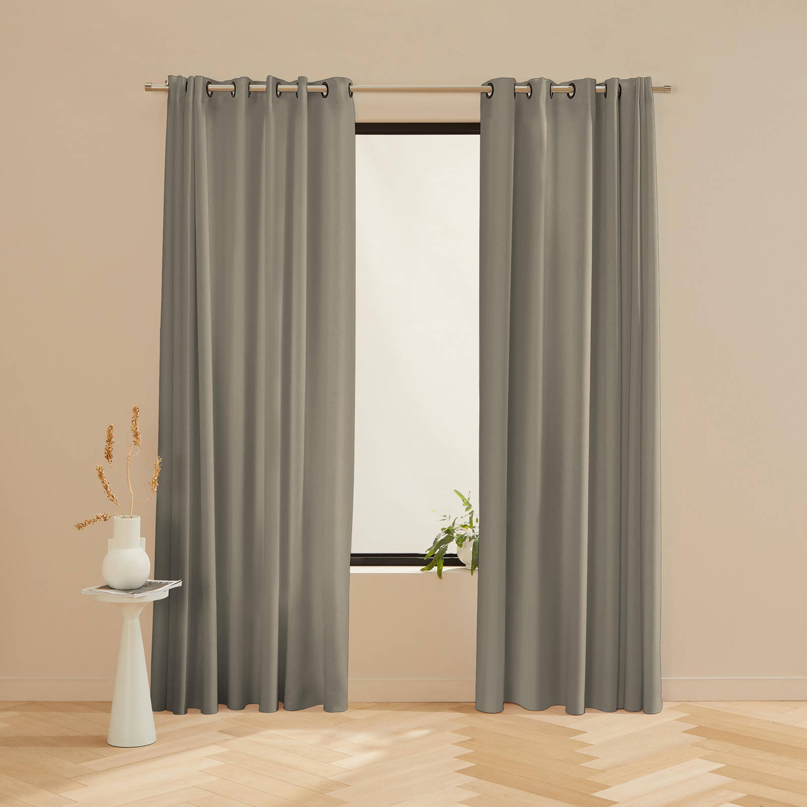 NOUS Living verduisterend gordijn Helena 80 clay