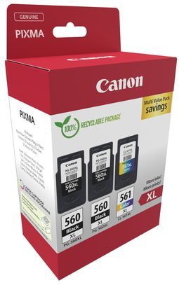Canon PG-560XL/CL-561XL - Inktcartridges - Multipack - Zwart/Kleur