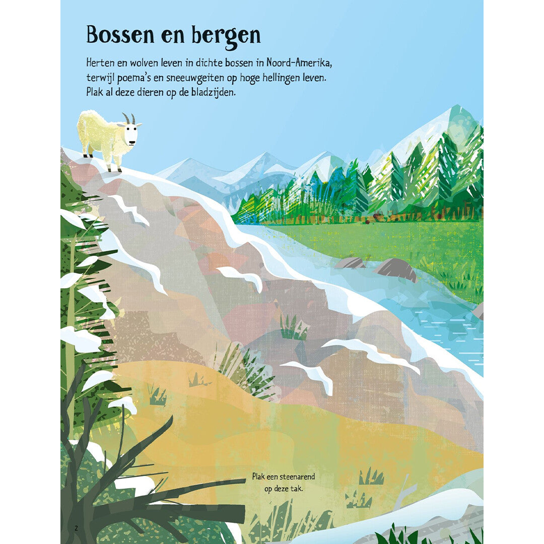 Uitgeverij usborne eerste stickerboek wilde dieren