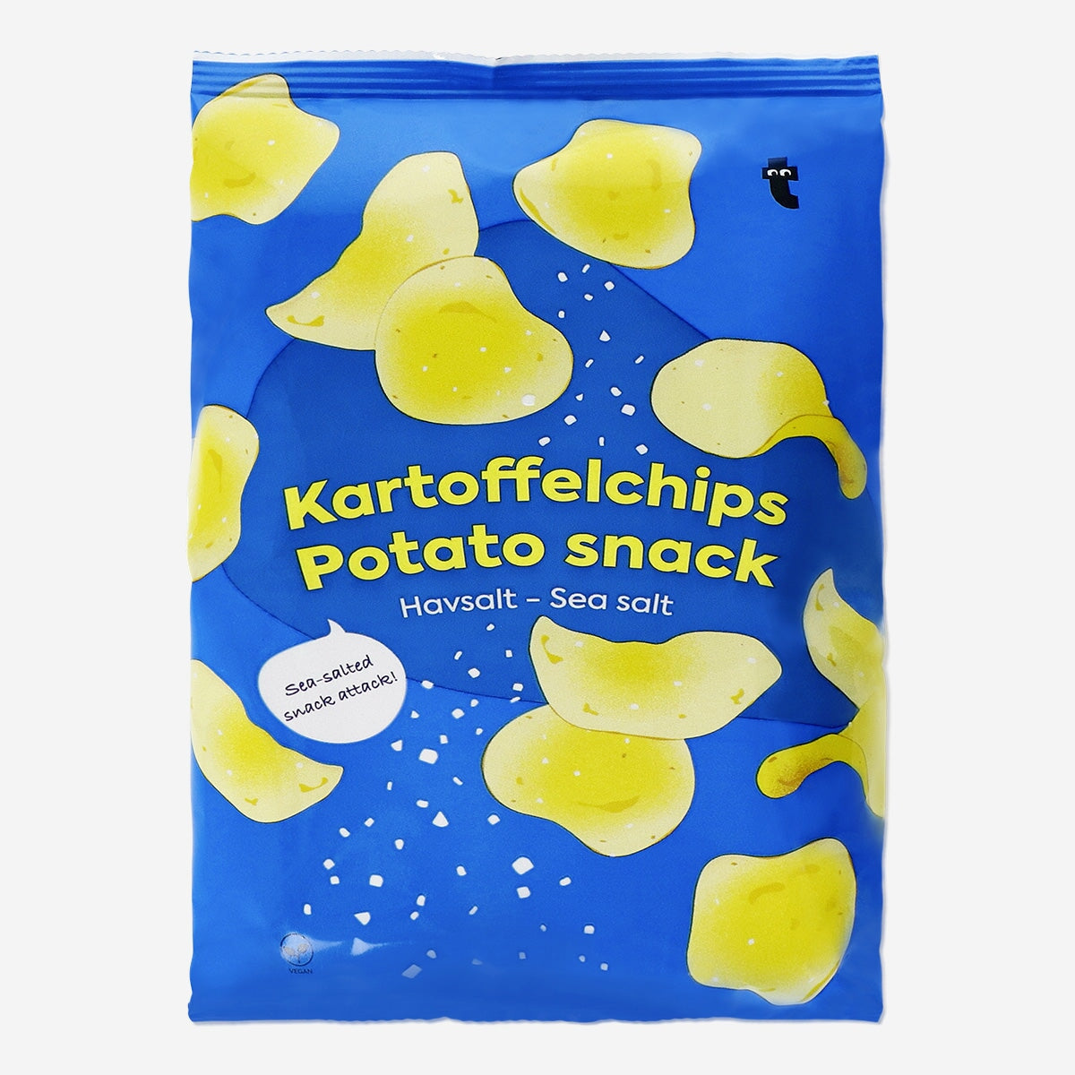 Kartoffelchips. Havsalt