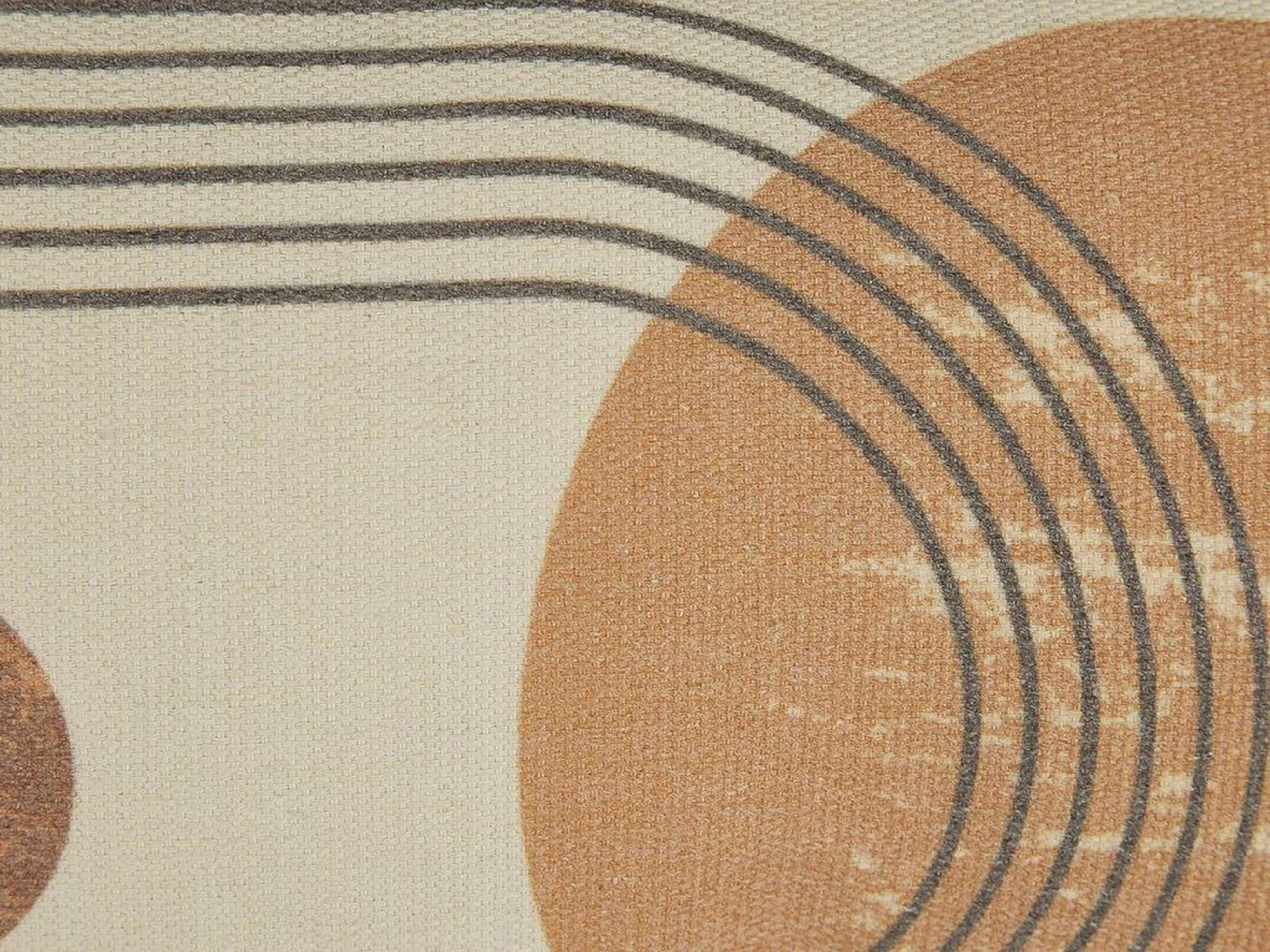 Set van 2 sierkussens NASTURTIUM 30 x 50 cm Beige geometrisch patroon
