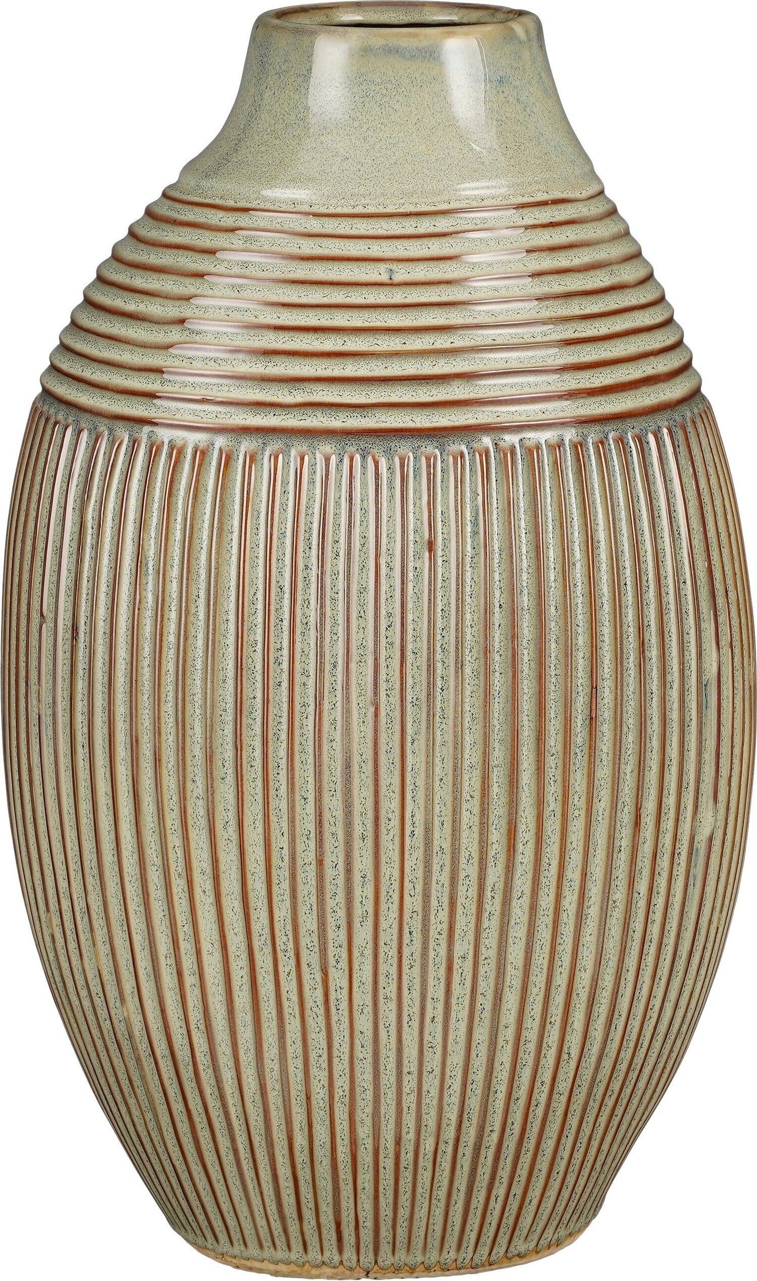 Mica Decorations vaas Pedra groen 29 x 24 x 46,5 cm